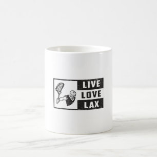 Caneca De Café Lacrosse Player Team Live Love Lax Engraçado Idei