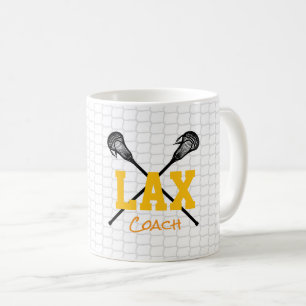 Caneca De Café Lacrosse Sticks Net Team Cores Lax Coach Sports