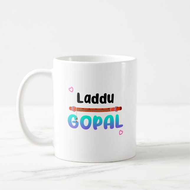 Caneca De Café Laddu Gopal Janmashtami Lord Krishna (Esquerda)