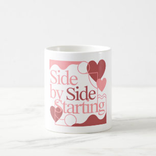 Caneca De Café Lado a Lado, Começando – Citação do Dia dos Namora