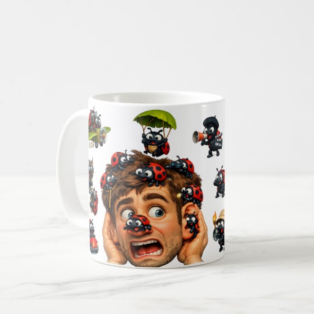 Caneca De Café Lady Blush e os Bichinhos (Frente Esquerda)