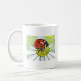 Caneca De Café Lady Bug on A Daisy