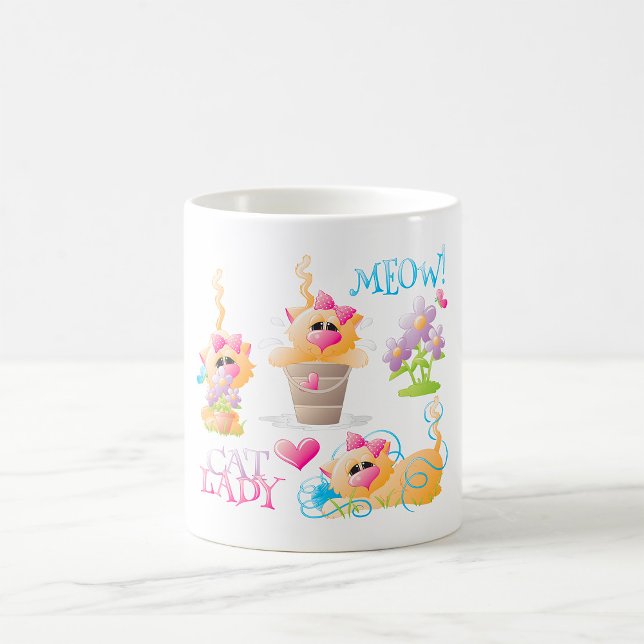 Caneca De Café Lady Cat (Criador carregado)