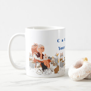 Caneca De Café Lady Cat