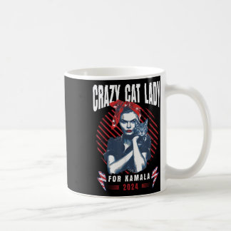 Caneca De Café Lady Cat Para Kamala Gato Sem Fios Lady Kamala Har