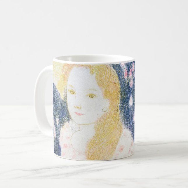 Caneca De Café Lady em vestido rosa, Maurice Denis (Frente Esquerda)