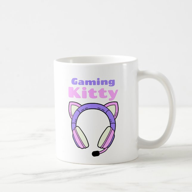 Caneca De Café Lady Gamer - Gaming Kitty (Direita)