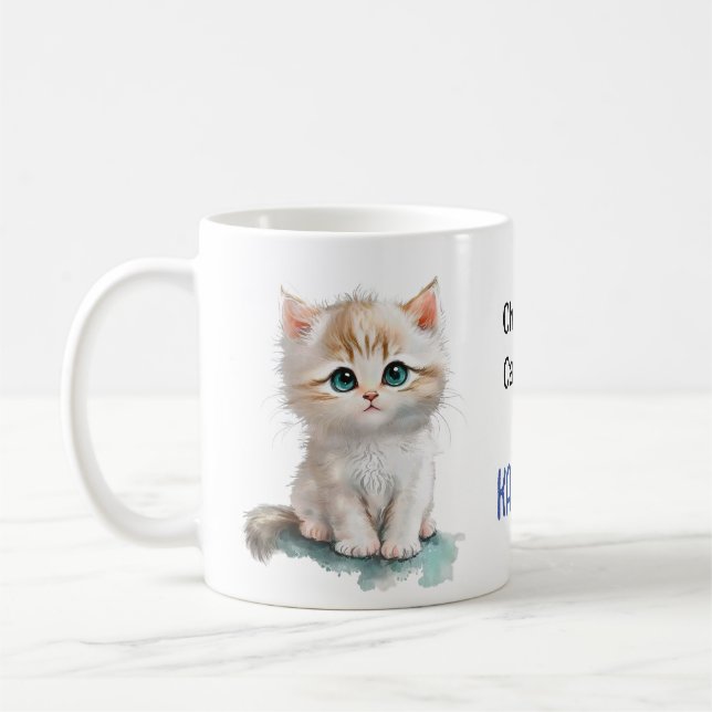Caneca De Café Lady Gato Sem Fios para Kamala (Esquerda)