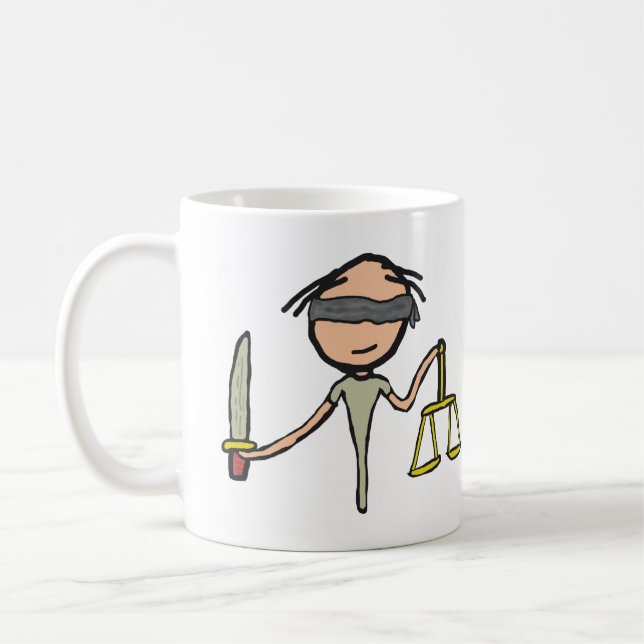 Caneca De Café Lady Justice (Esquerda)