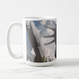 Caneca De Café Lady Liberty e a bandeira americana