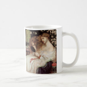 Caneca De Café Lady Lilith, por Rossetti, Vintage Victorian Porta