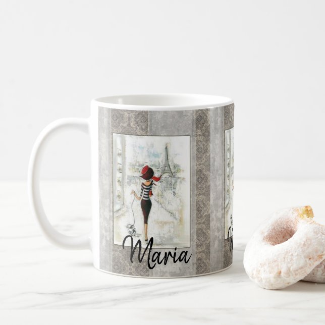 Caneca De Café Lady Mug Francesa (Com Donut)