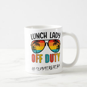Caneca De Café Lady Off Duty No Último Dia De Verão Da Escola