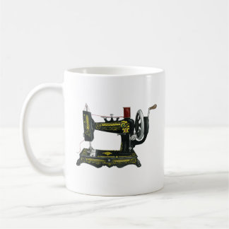 Caneca De Café Lady Washington Vintage Sewing Machine Mug
