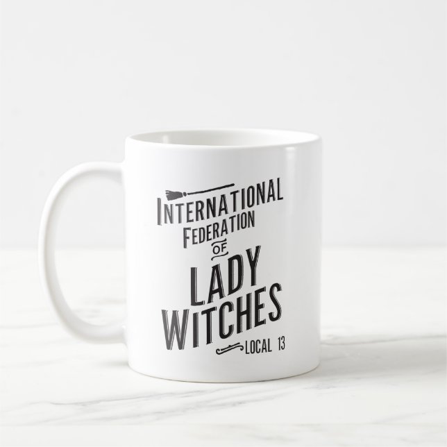Caneca De Café Lady Witches Halloween Mug (Esquerda)