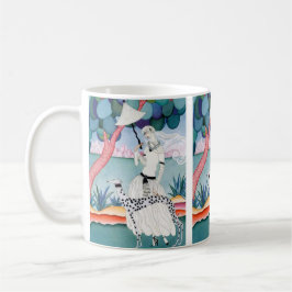 Caneca De Café Lady with Dalmatian Dog - Helen Dryden