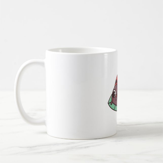 Caneca De Café Ladybug Bonito Com Pontos De Coração Pretos (Esquerda)
