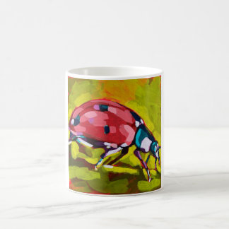 Caneca De Café Ladybug Painting - Gift for Insect Lovers