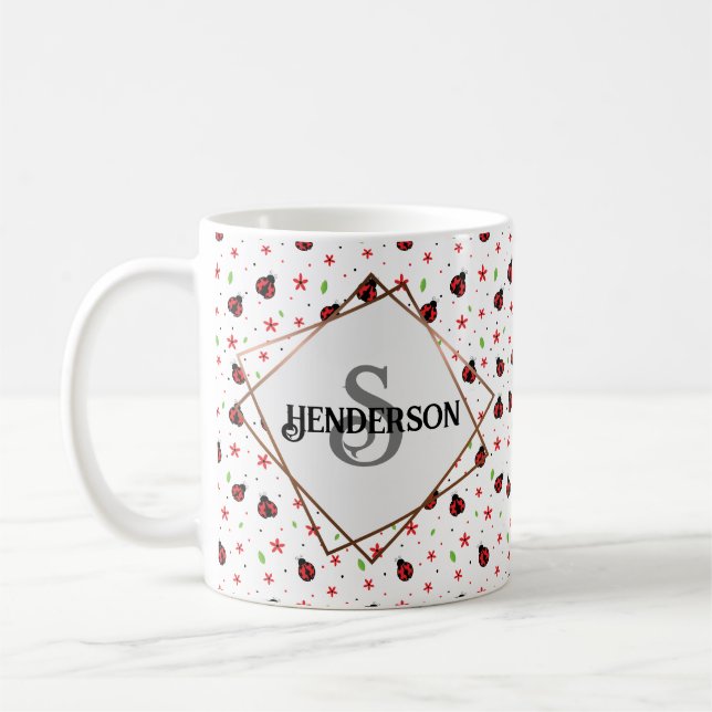 Caneca De Café Ladybug Personalizado (Esquerda)