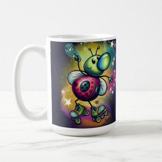 Caneca De Café Ladybug Roller Disco Mug (Esquerda)