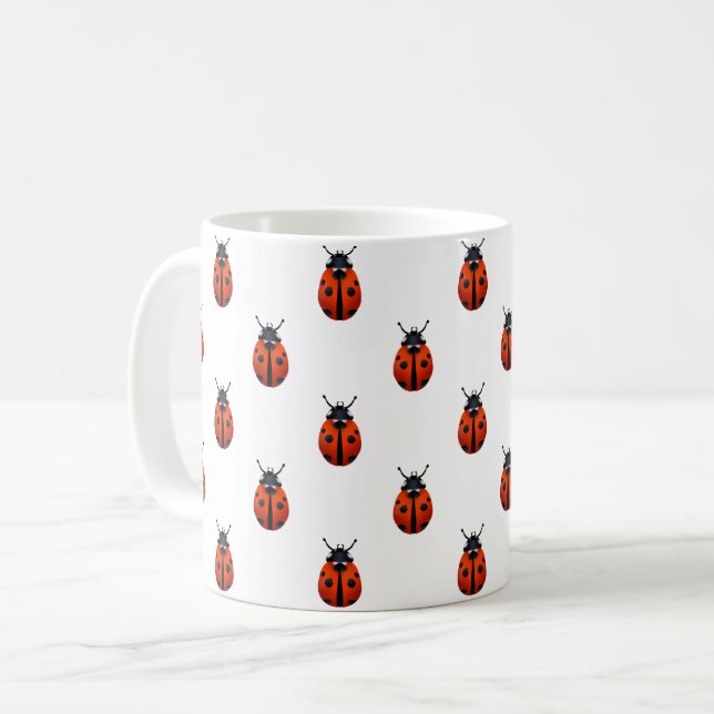 Caneca De Café Ladybugs Coffee Mug (Frente Esquerda)