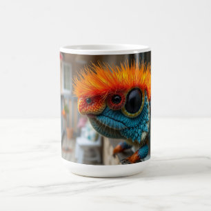 Caneca De Café Lagarto colorido engraçado animal