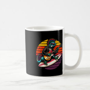 Caneca De Café Lagarto Punk Iguana Rock'n Roll Goth Guitar, Verão