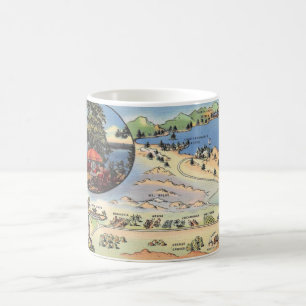 Caneca De Café Lago Arrohead Map Mug