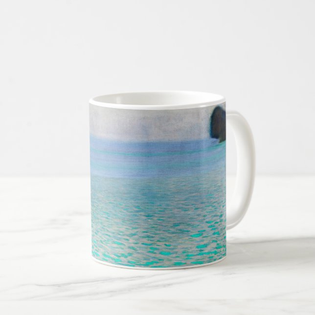 Caneca De Café Lago Atter, Gustav Klimt (Frente Esquerda)