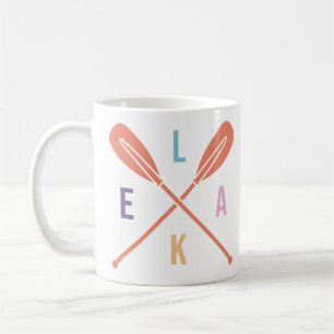 Caneca De Café Lago Boat Paddles