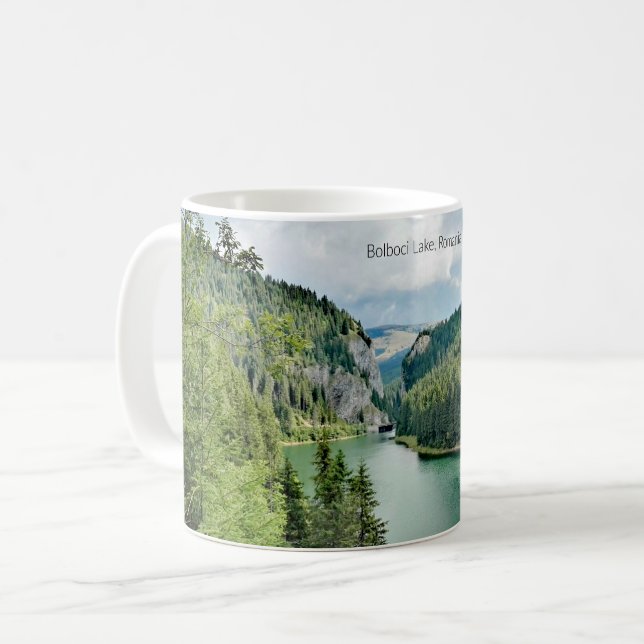 Caneca De Café Lago Bolboci, Romênia (Frente Esquerda)