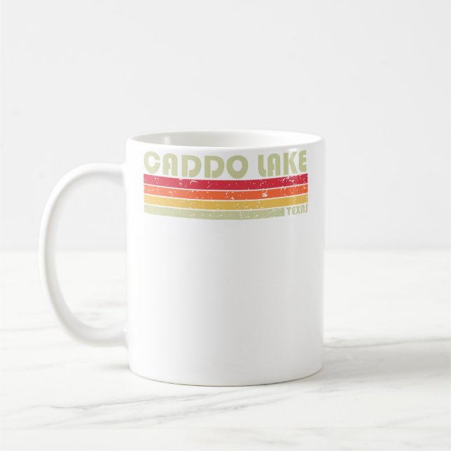 Caneca De Café Lago Caddo Texas Piadas de Pesca Acampamento Verão (Esquerda)