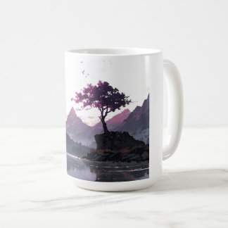 Caneca De Café Lago da Montanha Crepuscular