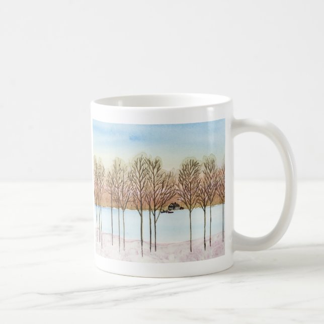 Caneca De Café Lago de inverno (Direita)