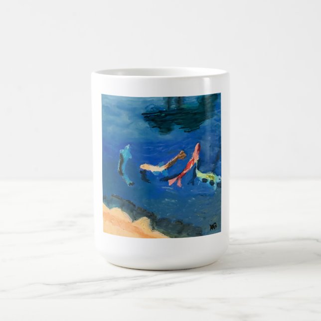 Caneca De Café Lago de Koi (Centro)