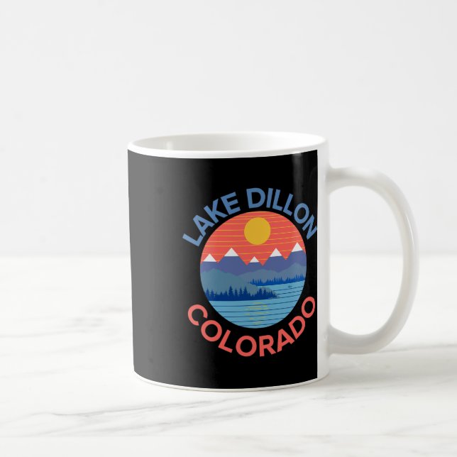 Caneca De Café Lago Dillon Colorado Pesca Caminhada Embarcação  (Direita)