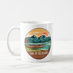 Caneca De Café Lago do Barco de Ozarks Missouri Emblem