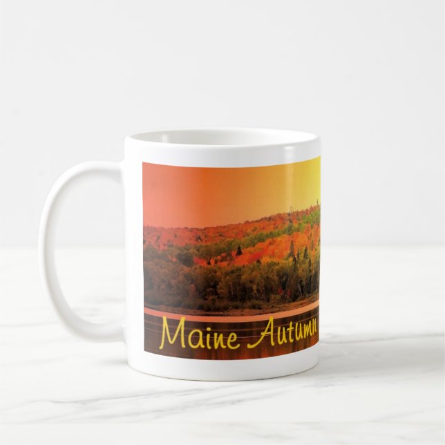 Caneca De Café lago do outono (Esquerda)