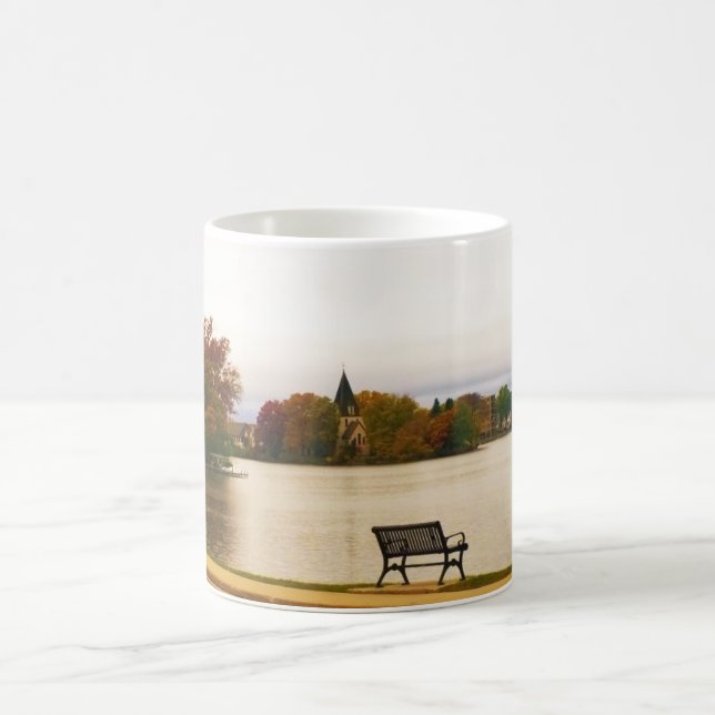 Caneca De Café Lago Fowler no outono, WI (Centro)