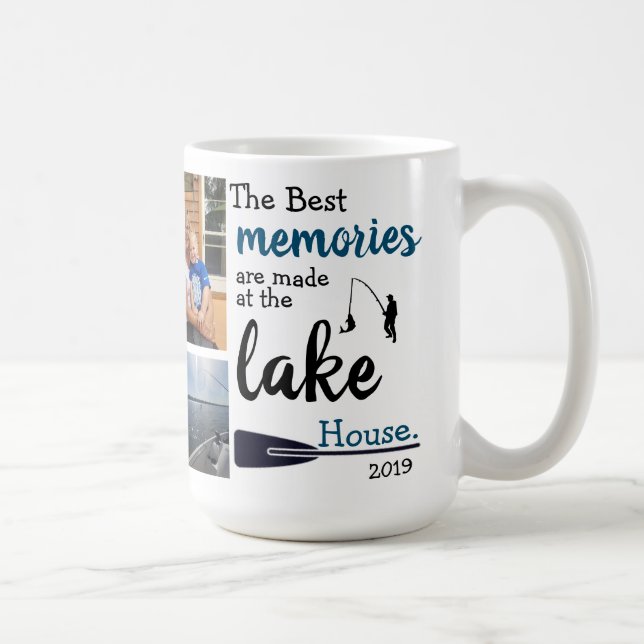 Caneca De Café Lago House / Férias Mug (Direita)