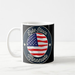 Caneca De Café Lago Itasca Patriótico Souvenir