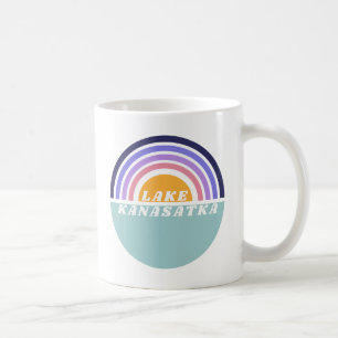 Caneca De Café Lago K Retro Rainbow Mug