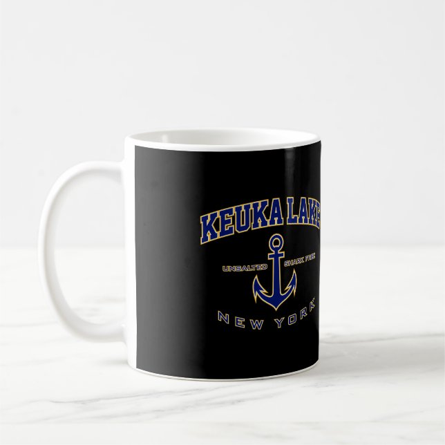 Caneca De Café Lago Keuka Para Homens (Esquerda)
