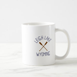 Caneca De Café Lago Leigh Wyoming Exteriores Vintage 1