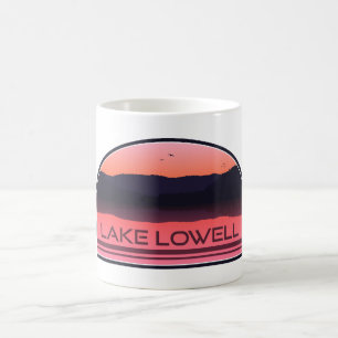 Caneca De Café Lago Lowell Idaho Red Sunrise