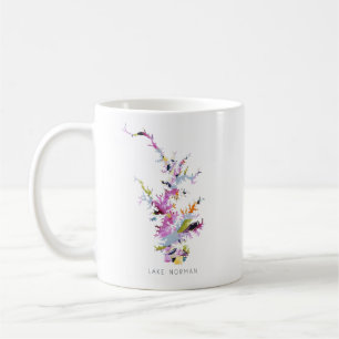 Caneca De Café Lago Norman LKN Silhouette Map Coffee Mug