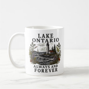 Caneca De Café Lago Ontário Sempre e Para Sempre