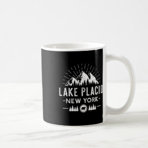 Caneca De Café Lago Plácido, Nova Iorque - Peixes De Pé Montanhos