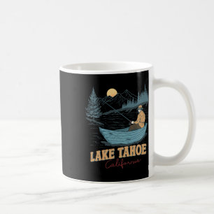 Caneca De Café Lago Tahoe Califórnia Engraçado Verão Pesca Acampa