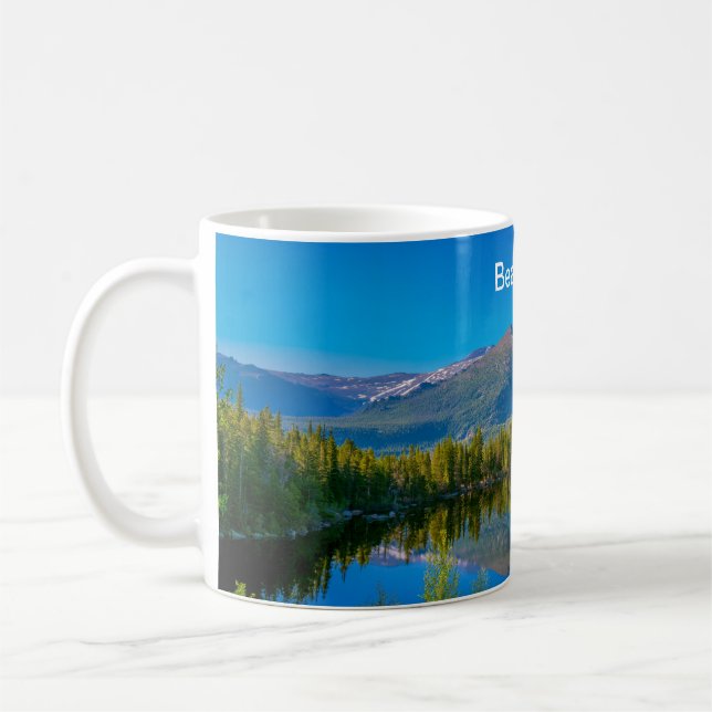 Caneca De Café Lago Urso no Parque Nacional de Rocky Mountain (Esquerda)